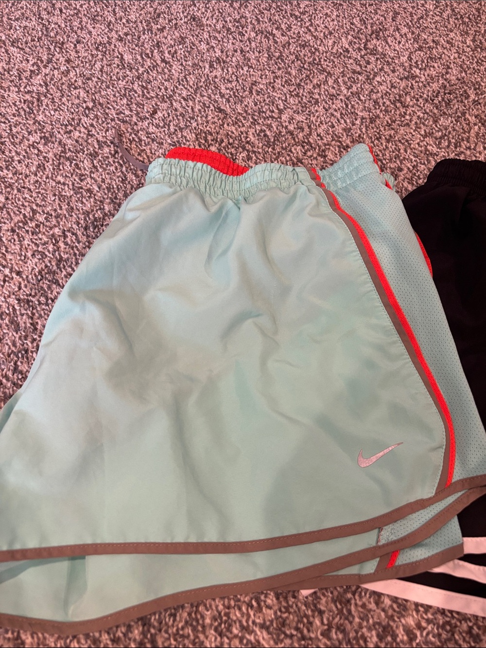 Nike Women’s Running Athletic Shorts - Aqua, Black, Pink Xlarge - Picture 2 of 10